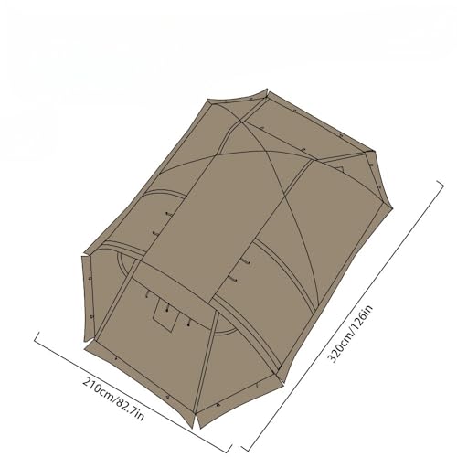 Carpa túnel para camping de 1 persona al aire libre miniatura 4