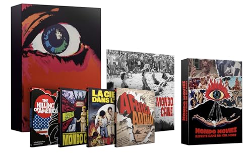 Photo de Mondo Movies - Coffret 4 films : Mondo cane + Adieu Afrique + La Cible dans l'oeil + The Killing of America [Coffret Blu-ray + Livre + Vinyle + Affiches]