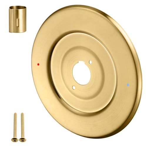 Shower Trim Escutcheon Replacement para Moen, Placa de Cubierta de Manija de Ducha en Brushed Gold miniatura 1