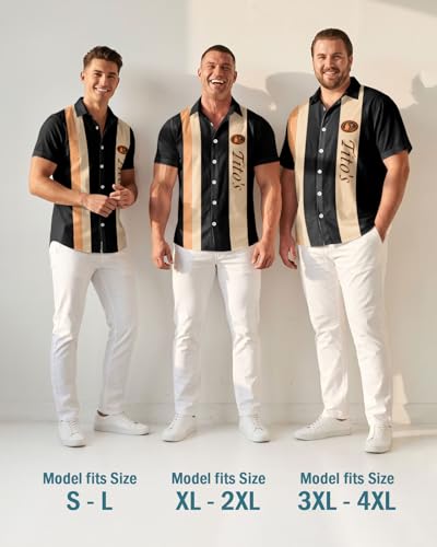 Image of 99TIMORO Tropical Printed Men's Hawaiian Shirts Short Sleeve Top | Culture Character Button Down Shirt Lightweight Breathable Beach Vacation Business Casual Summer Gifts Classic Fit