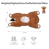 WDXDSOB Weighted Highland Cow Stuffed Animals | 4.2 Lbs Weighted Highland Cow Plush for Kids & Adults | 21.6 Inch Large Cattle Pillow Toy Gift for Christmas Birthday Mother's Day #2
