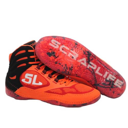 ScrapLife Men’s Endurance Wrestling Shoe | Sport Footwear Adult Youth Boys Girls Boxing MMA Wrestle BJJ NFHS Varsity College Size