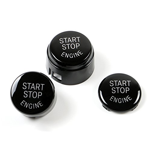 RuleaxAsi Tampa do botão do motor do carro compatível com chassi BMW F/G com argila pegajosa azul