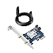 Asus PCE-AC58BT IEEE 802.11ac Bluetooth 5.0 - Wi-Fi/Bluetooth Combo Adapter for Desktop Computer - PCI Express x4 - 1.69 Gbit/s - 2.50 GHz ISM - 5 GHz UNII - Internal