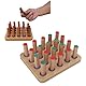 Asixxsix Steckbrett aus Holz mit 20 Löchern für Fingerfertigkeitsübungen, Handtherapie-Steckbrett, Verbessert die Feinmotorikkoordination, Fingerfertigkeit, Konzentration und Erhöht