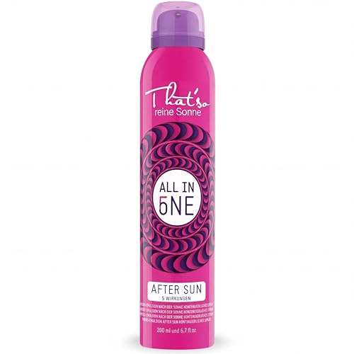 That'so All in One After Sun Spray 200ml mit Aloe Vera und Menthol, After Sun Gesicht und Körper, beruhigendes Aftersun bei Sonnenbrand, kühlt und verlängert die Bräune