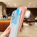 YKCZL Compatible with iPhone 13 Pro Case 6.1 inch, Cute Painted Art Heart Pattern Full Camera Lens Protective Slim Soft Shockproof Phone Case for Women Girls(Brown) - Image 6