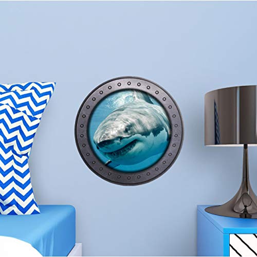 Vinilo Decorativo Redondo Ocean Shark 12 pulg miniatura 3