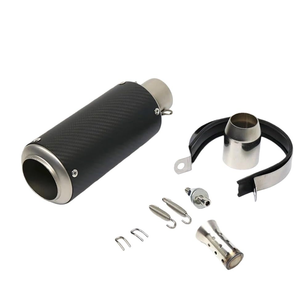 Silenciador Escape Motocicleta Tubo de escape SC para motocicleta R6 51 mm y 60, compatible con silenciador GP-Project fibra carbono DB Killer