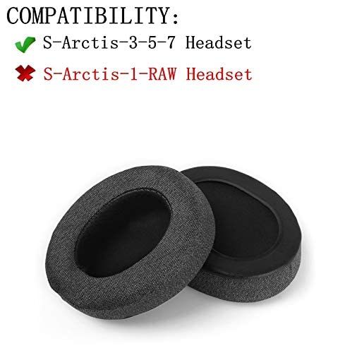 YunYiYi Thick Ear Pads Cushion Earpads Pillow Earmuff Cover Foam Compatible with SteelSeries Arctis 3 5 7 Headphones Headset - Image 2