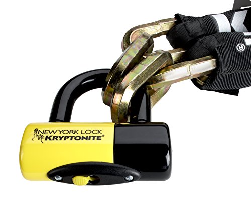 Kryptonite New York Fahgettaboudit 1415 14Mm Chain & New York Lock 15Mm Disc Lock , Black #TOP5