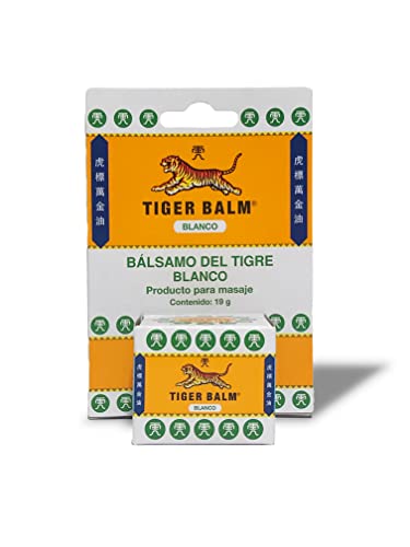 Miniatura 3 de Tiger Balm Bálsamo Del Tigre Blanco Efecto Frío, Apto Para Masajes Tras El Deporte, Relajantes Y Balsámicos, Con Ingredientes Herbales Como Alcanfor, Mentol, Menta Y Cajeput - 19 G