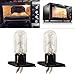 Yxinjy 2 Pcs Microwave Oven All-in-one Led Bulbs with 2-Pin Base 230V 20W High Temp Appliance Lighting Bulb Parts and Accessories for Home Old Microwave Oven Bulb Replacement Led Light