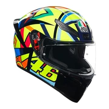 Capacete Agv K1S Soleluna 2017 Réplica Black/Yellow 58/M