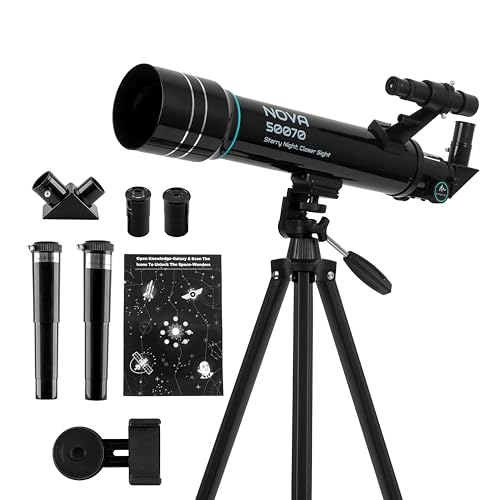 Image of Audavibe Professional 150x Refractor Telescope with Long Adjustable Stand, Arya's Space Odyssey App & High Magnification for Astronomy Beginners, Star Gazing & Cosmic Exploration (50070)