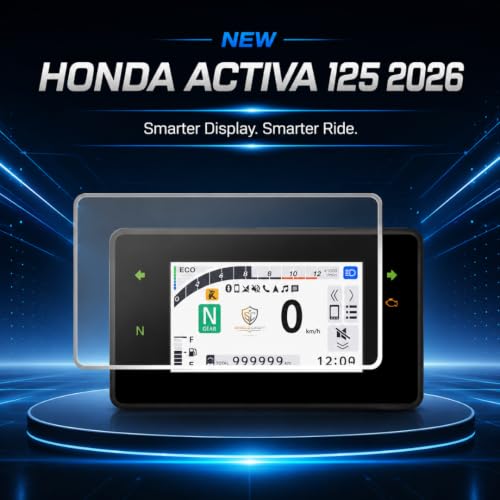 Image of Digital Meter Screen Guard For NEW HONDA ACTIVA 125 2026 / 9H TFT Instrument Cluster Guard /HD Clarity /NEW ACTIVA125 2026 Display Speedometer Console Accessory [Not Tempered Glass]