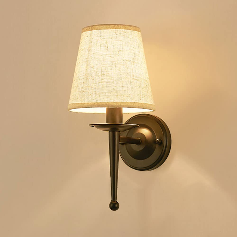 Pantalla de lino simple y apliques de pared de alta gama para proyectos de interiorismo exclusivo