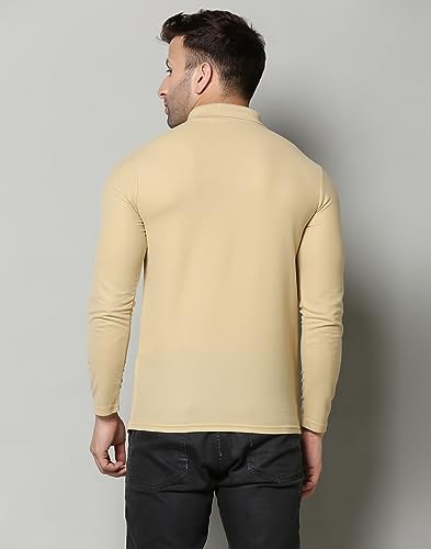Image of INKKR Full Sleeve Men's Solid Polo Neck T-Shirt Combo
