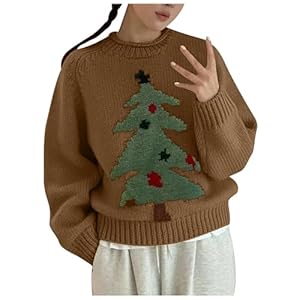 Chandails de Noël pour femmes avec manches grande taille sweat noir pour femmes pulls pour femmes taille 42 épaules dénudées dames sweats à capuche taille 46-48 polaire femme, 02 - Café, Taille unique