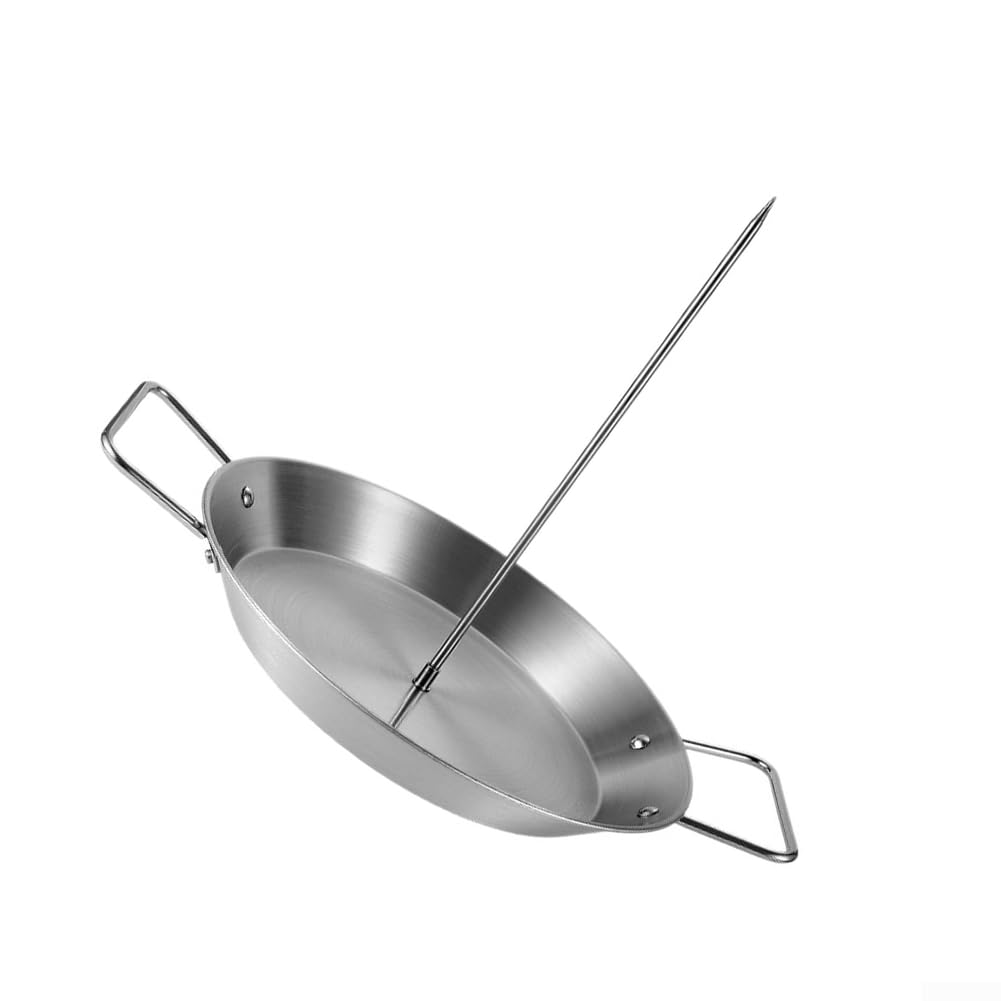 Sartén vertical de acero inoxidable para Shawarma,Para Gyros y Tacos Al Pastor,Estante desmontable para pollo BBQ para cocinar en casa,Plata