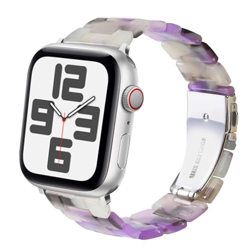 Bracelet Apple Watch résine écologique pour le sport et le bureau séries 8 7 6 5 4 3 2 1 SE