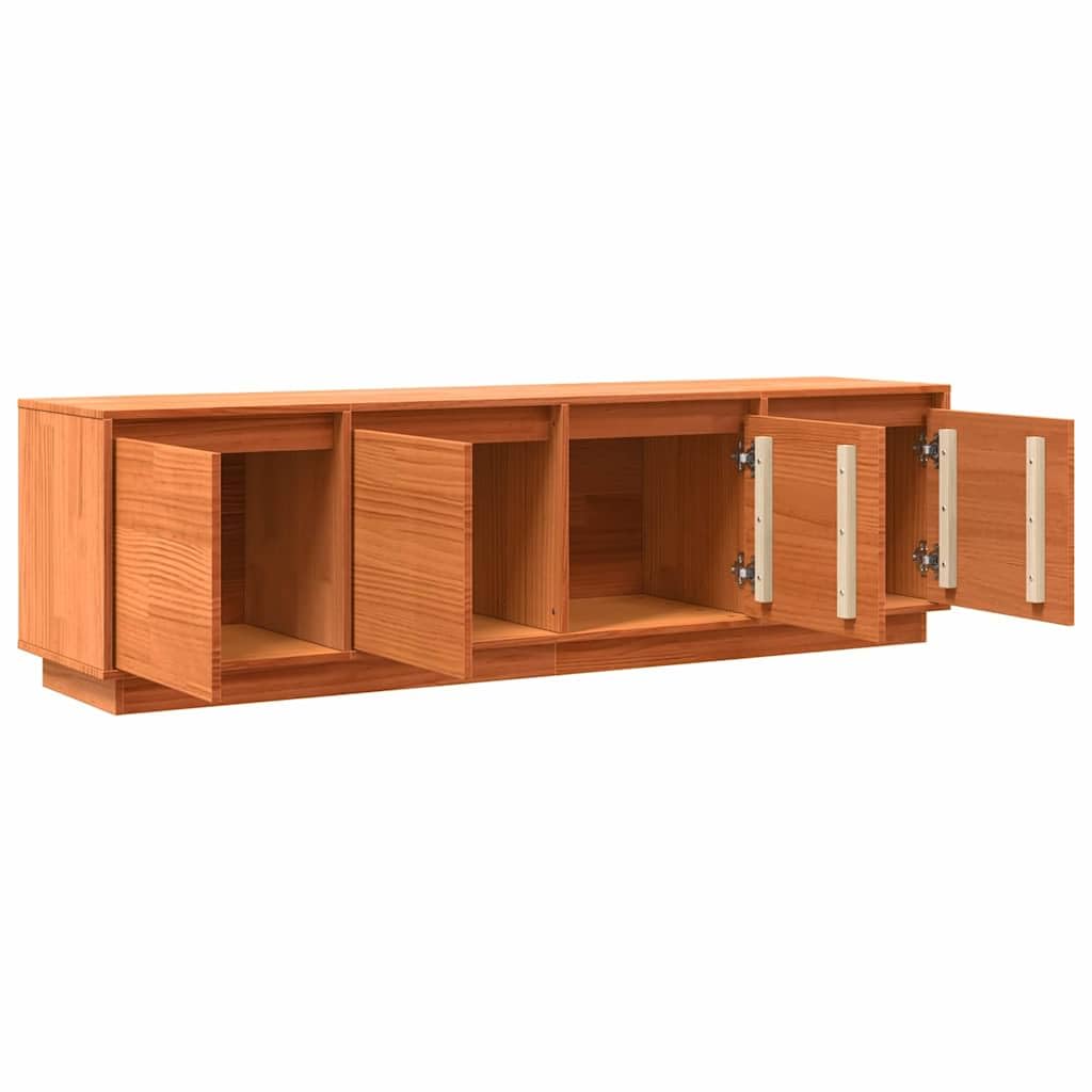 vidaXL Mobile TV Marrone 156 x 37 x 45 cm Legno Multistrato, Armadio Rettangolare Moderno per Soggiorno, Console Media Durevole, Tavolo per TV con ripiano Aperto