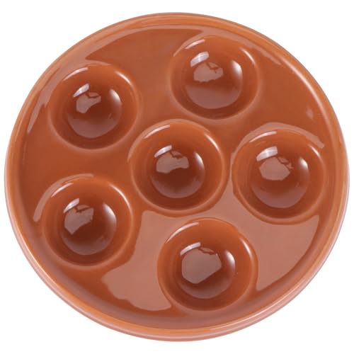 TOYANDONA Plato de Cerámica para Hornear Caracoles Fuente Resistente al Calor para Cocina y Barbacoa Diseño Duradero y Superficie Lisa Utensilio Práctico para Caracoles y Mariscos Apto