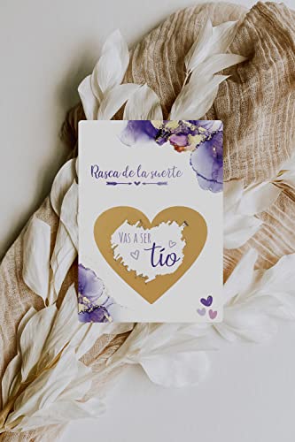 Image of Joli Coon Scratch off card Vas a ser tio - with envelope - Anunciar embarazo tio