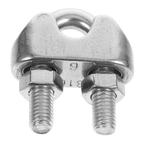 Cabilock Stainless Steel Wire Rope Clamp 6mm Cable Clamp for Steel Wire Rope Easy to Use
