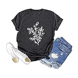 Women Botanical Plant Graphic Shirt Funny Wild Flower Tee Vintage Floral Clothing Short Sleeve Tops...