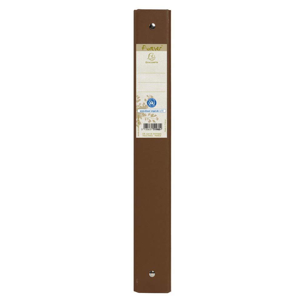 Exacompta 51980E Ringbuch (Recycling-Karton, 4 Ringe, Rücken 40mm, DIN A4) 10er Pack zufällige farben