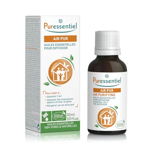 Puressentiel - Huiles Essentielles pour Diffusion - Diffuse Air Pur - 100% pures et naturelles - Aide à assainir l'air et chasser les mauvaises odeurs - 30 ml