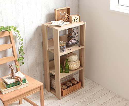 Iris Usa 3 Tier Open Bookshelf Bookcase For Small Spaces, Farmhouse Bedroom, Office, Living Room, Indoor Shelf For Home Décor, Books, Plants And More, 16 Inch, Med, Natural #TOP1