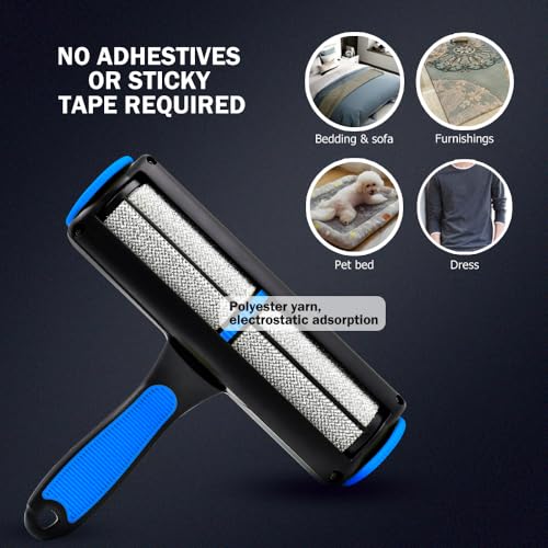 Pet-Pristine Pet Hair Remover Roller and Mini Detailer Combo Pack โ Effortless Cats and Dogs Reusable Hair Removal for Couches, Beds, Carpets, Furniture Pet-Pristine Pet Hair Remover Roller and Mini Detailer Combo Pack โ Effortless Cats and Dogs Reusable Hair Removal for Couches, Beds, Carpets, Furniture