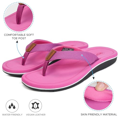 Image of AEROTHOTIC Beach Sandals for Woman Non Slip Flip Flops Quick Dry Slippers