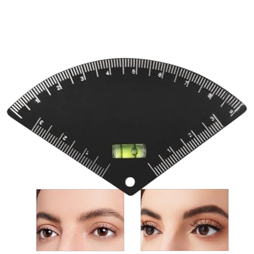 Règle De Sourcils Pour Le Tracé - Gabarit en Acier Inoxydable à Tracé Rapide,Outil De Mise En Forme Des Sourcils,Pour Petite Amie Débutants Professionnels Dortoir Mariage Centre De Spa Table De Maquil