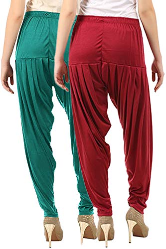 Image of Buy That Trendz Patiala Salwar for Women Relaxed Fit Viscose Patiyala Salwar Harem Bottom Pants
