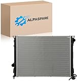 AlpaSpare 13157 Radiator for Chrysler 300 2009-2022; Dodge Challenger 2009-2022; Charger 2009-2021 OEM# 68050126AA;K68050126AA;13298 | Direct OEM Fit Replacement Cooling Radiator, w/o TOC & EOC