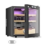 MANITAN 50L Electric Humidor for 300 Cigars Cooler Humidor Spanish Cedar Wood Shelves 54-73℉...