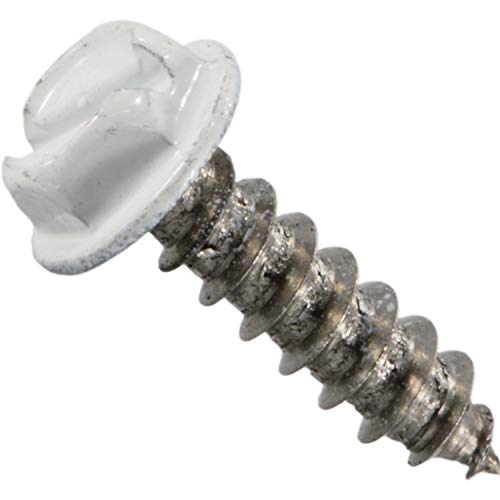 Tornillos de chapa 508845 color blanco para solucionar fijaciones flojas en metal