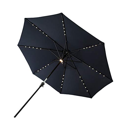 image for C-Hopetree 11 ft Outdoor Patio Market Umbrella with Solar LED Lights -
