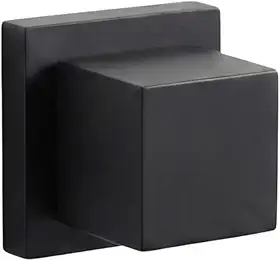 Acabamento Para Registro Quadrado Preto Fosco Aço Inox 304 Padrão Deca Black Matte Para Chuveiro e Gaveta