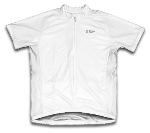 ScudoPro White Short Sleeve Cycling Jersey for Youth - Size M