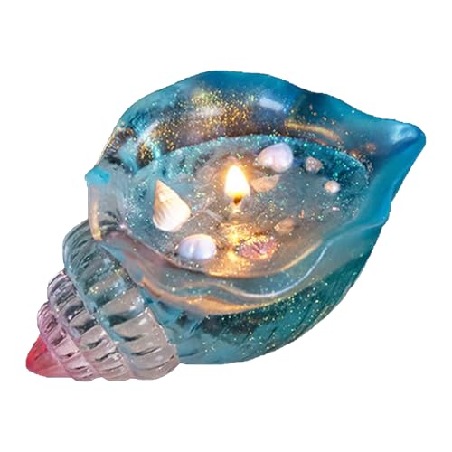 Candela a forma di conchiglia | Candele alla moda | Ornamenti artistici a forma di conchiglia centrotavola decorazione per la casa | Design accattivante | Boost Ambiance | 6 x 4 x 7,5 cm | per camera