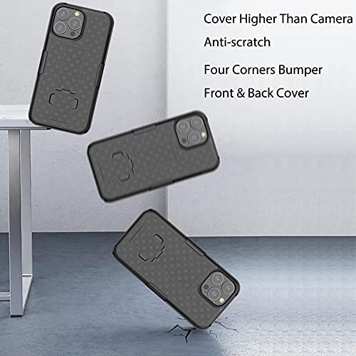 Coque fine iPhone 13 Pro antichoc avec protège-écran et support béquille - 6