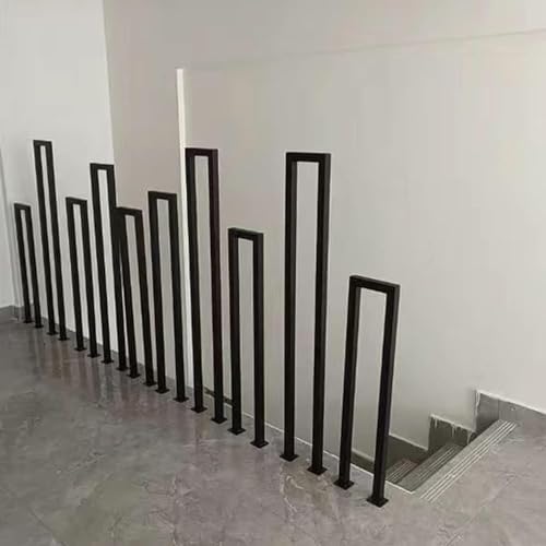 Escalier en spirale duplex barre d'appui de sécurité en fer forgé 95cm - 6