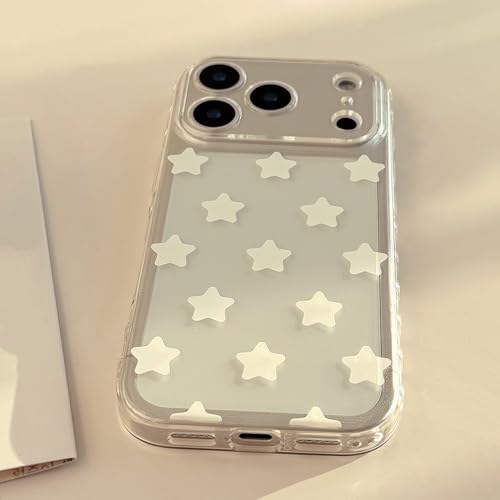 Coque iPhone 12 Pro Max FLIRACON souple à motif étoiles blanches