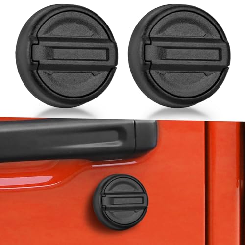 CALBEAU Strong Magnet Keyhole Covers Compatible with 2018-2026 Jeep Wrangler JL and Gladiator JT...