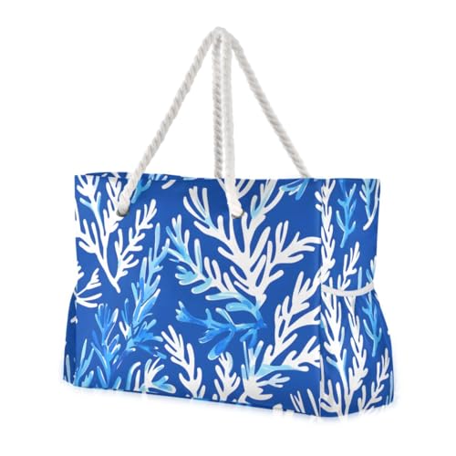 Image of senya Large Beach Bags Totes Swim Canvas Tote Shoulder Bag Water Resistant Bags for Gym Travel Daily