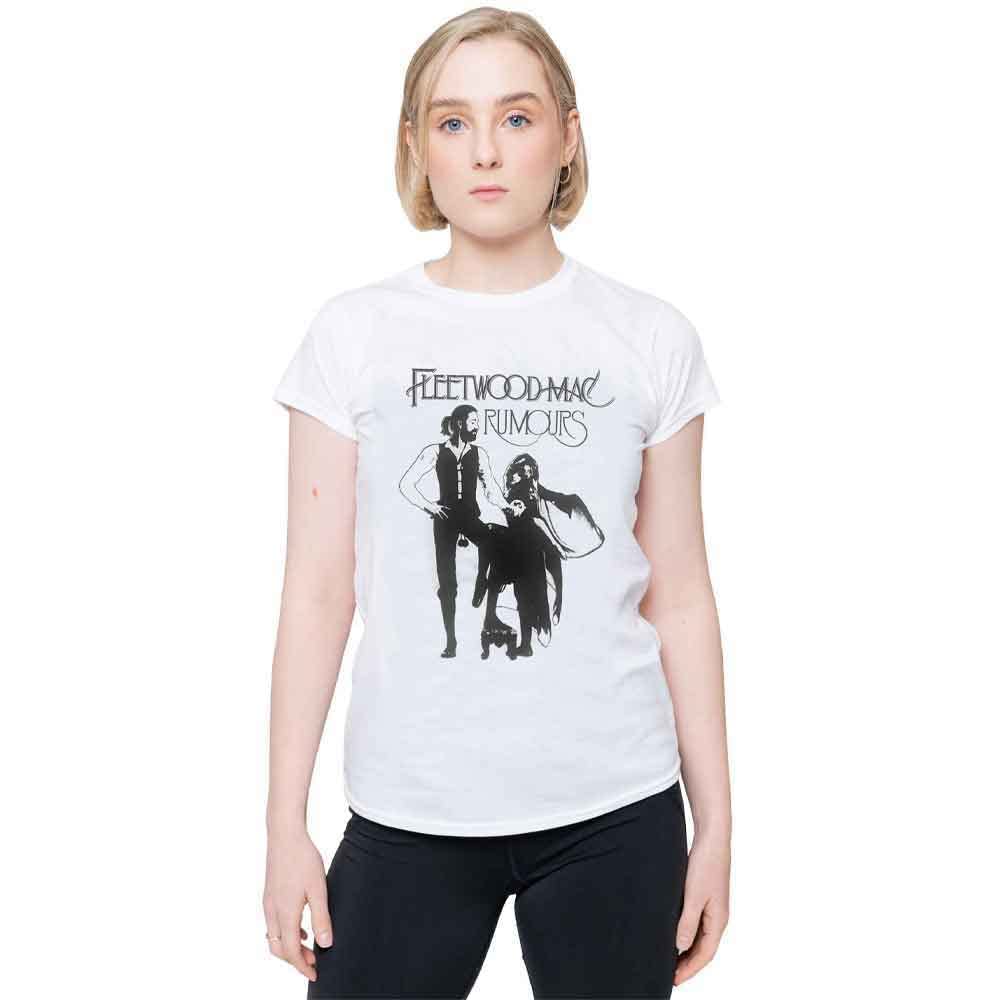 Fleetwood Mac Rumours Skinny Fit T-Shirt - White - 60% Cotton/40% Polyester - Size S